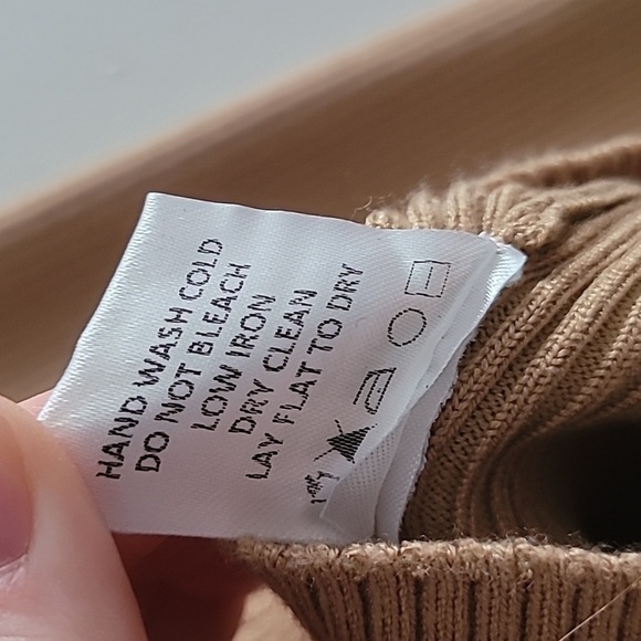 Lovers +Friends tan high neck long sleeve sweater dress size M - Picture 6 of 7